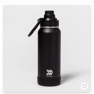 NWT All in motion 32 oz black stainless steel insulated water bottle